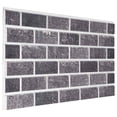 thumbnail image 2 of vidaXL 3D Wall Panels with Black & Grey Brick Design 10 pcs EPS, 2 of 4