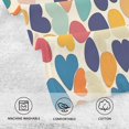 thumbnail image 5 of Yayeee 100% Cotton Hand Towels for Bathroom 16" x 28" Soft Absorbent Kitchen Towel, Colorful Clover Pattern, 5 of 7