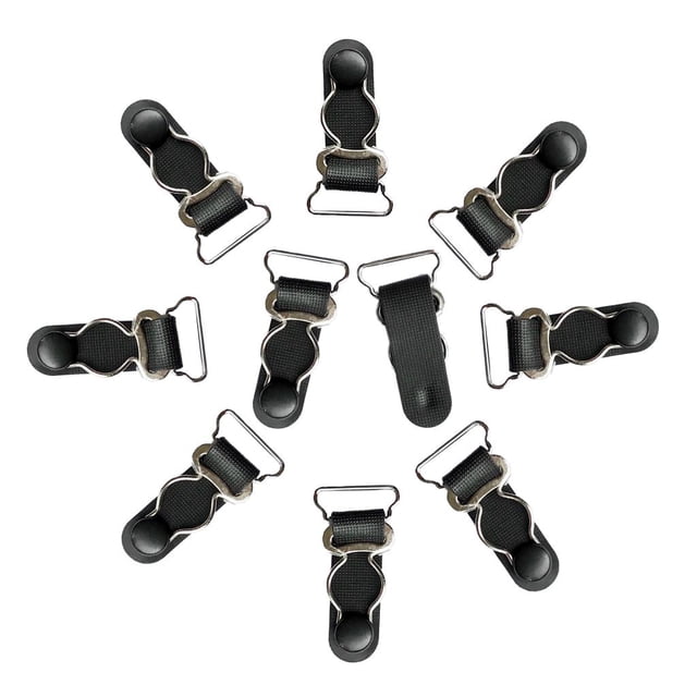 Conjunto Clips De Liga perfecl para Mujer Cinturón Inferior De Pierna Goth Muslo Negro 20 mm