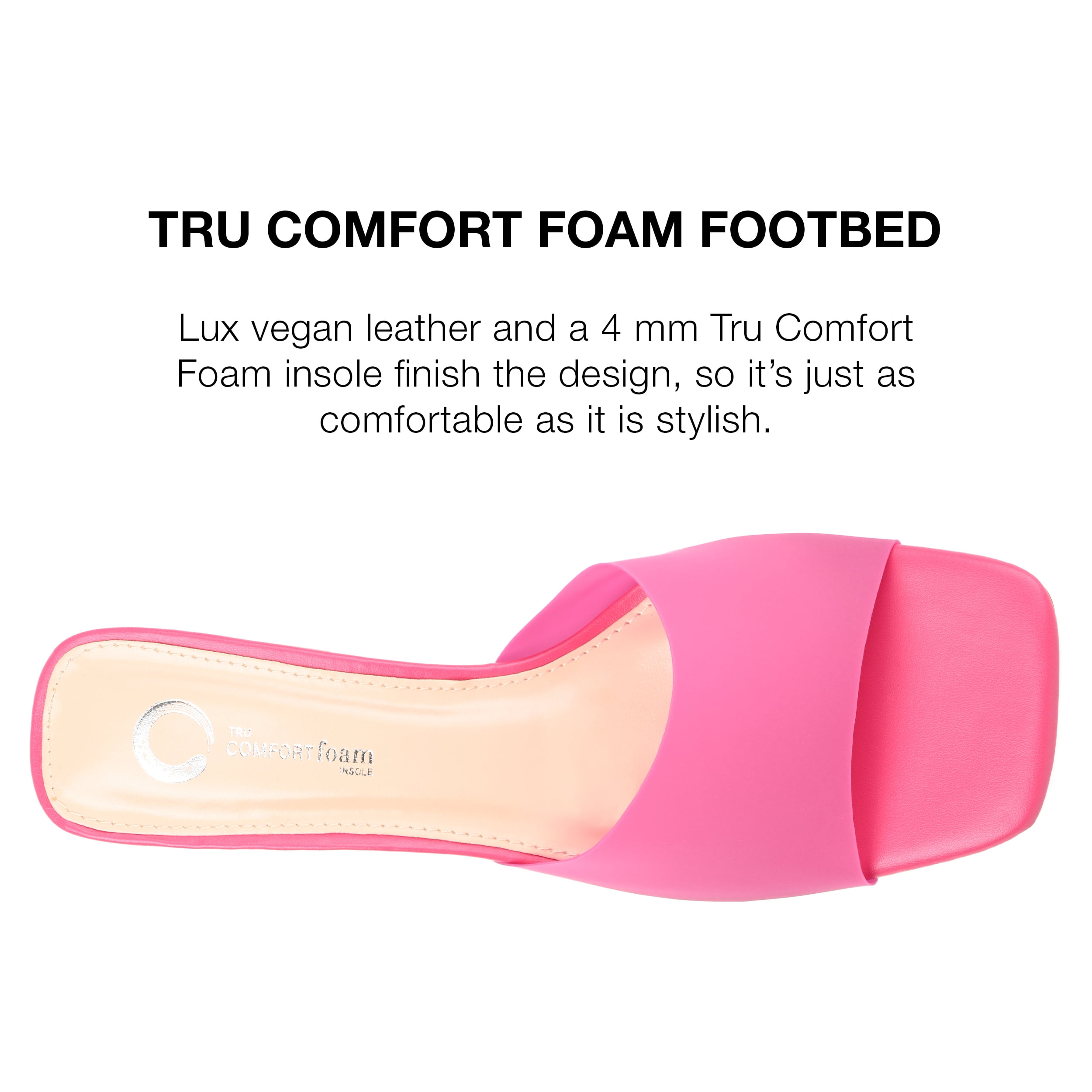 Journee Collection Womens Jaydin Tru Comfort Foam Slip On Block Heel Sandals