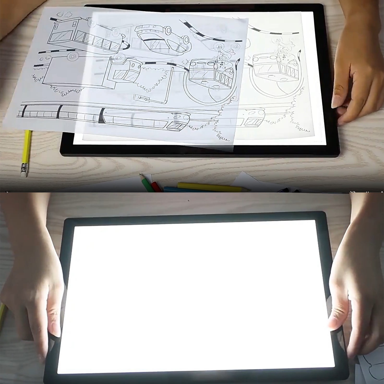 A4 LED Light Tracing Pad - Tracing LED Copy Board Light Box, USB Power 10 Stage Dimming Artists Trace Light Pad for Beginner Diamond Drawing, Sketching, Animation, Fine Art, Tattoo Drawing, Stenciling