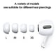 thumbnail image 3 of Almohadillas de silicona blanda para Airpods Pro 1/2, cubierta protectora para auriculares, agujero de reducción de ruido, para Apple Air Pods Pro, 4 pares, 3 of 4