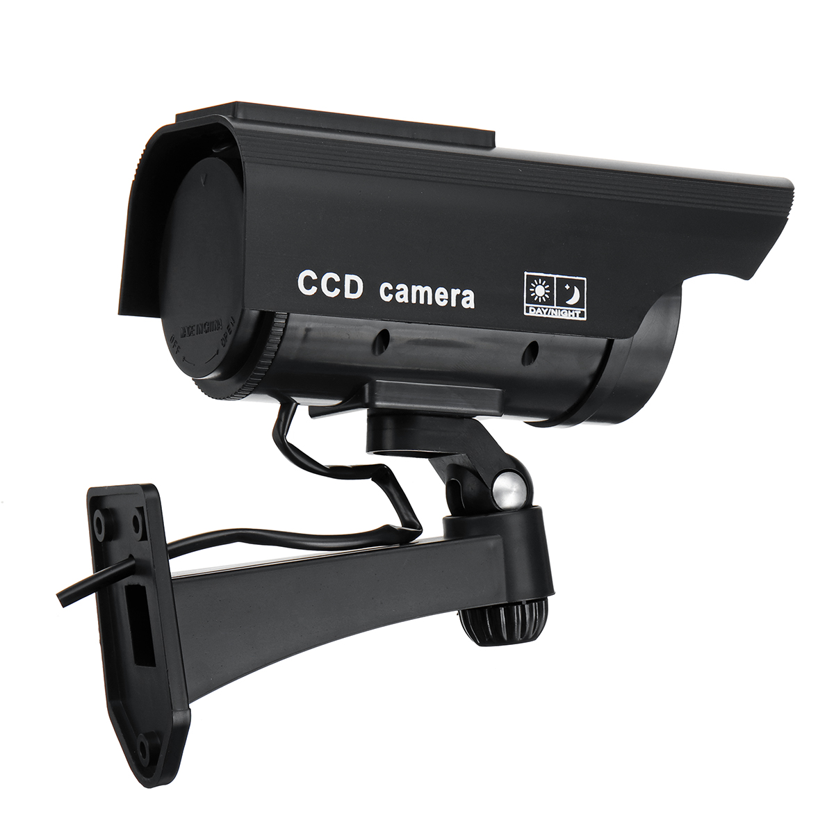 Home Surveillance Decoy Dummy CCTV Dome Camera with Flashing LED