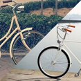 thumbnail image 5 of Luz para bicicleta, faro delantero para bicicleta, lámpara para bicicleta, linterna, advertencia de seguridad, vintage, 3 LED, retro, lámpara para bicicleta plateada, 5 of 5