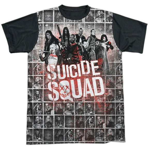 Suicide Squad Men's  Squad Splatter Sublimation T-shirt White
