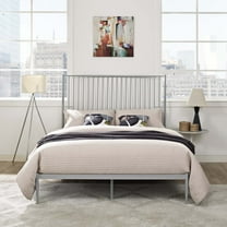 Modway Annika Queen Platform Bed in Gray
