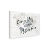 Trademark Fine Art 'Adventure Awaits' Word Art Canvas