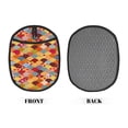 thumbnail image 2 of Pofeuu Japanese Style Fish Scales Print Silicone Pot Mat Mitten With Hanging Loop Heat Resistant Oven Mitts Non-Slip Bbq Baking Smoking Potholders, 2 of 7