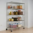 thumbnail image 3 of TRINITY EcoStorage® 5-Tier Commercial Wire Shelving Rack, 48x24x72 - NSF, 3 of 7