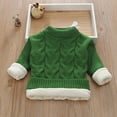 thumbnail image 3 of Baby Girl Boy Toddler Knit Sweater High Collar Long Sleeve Round Neck Pullover Cute Warm Tops Winter Outfits for Girls Boys Kids 4T, 3 of 4