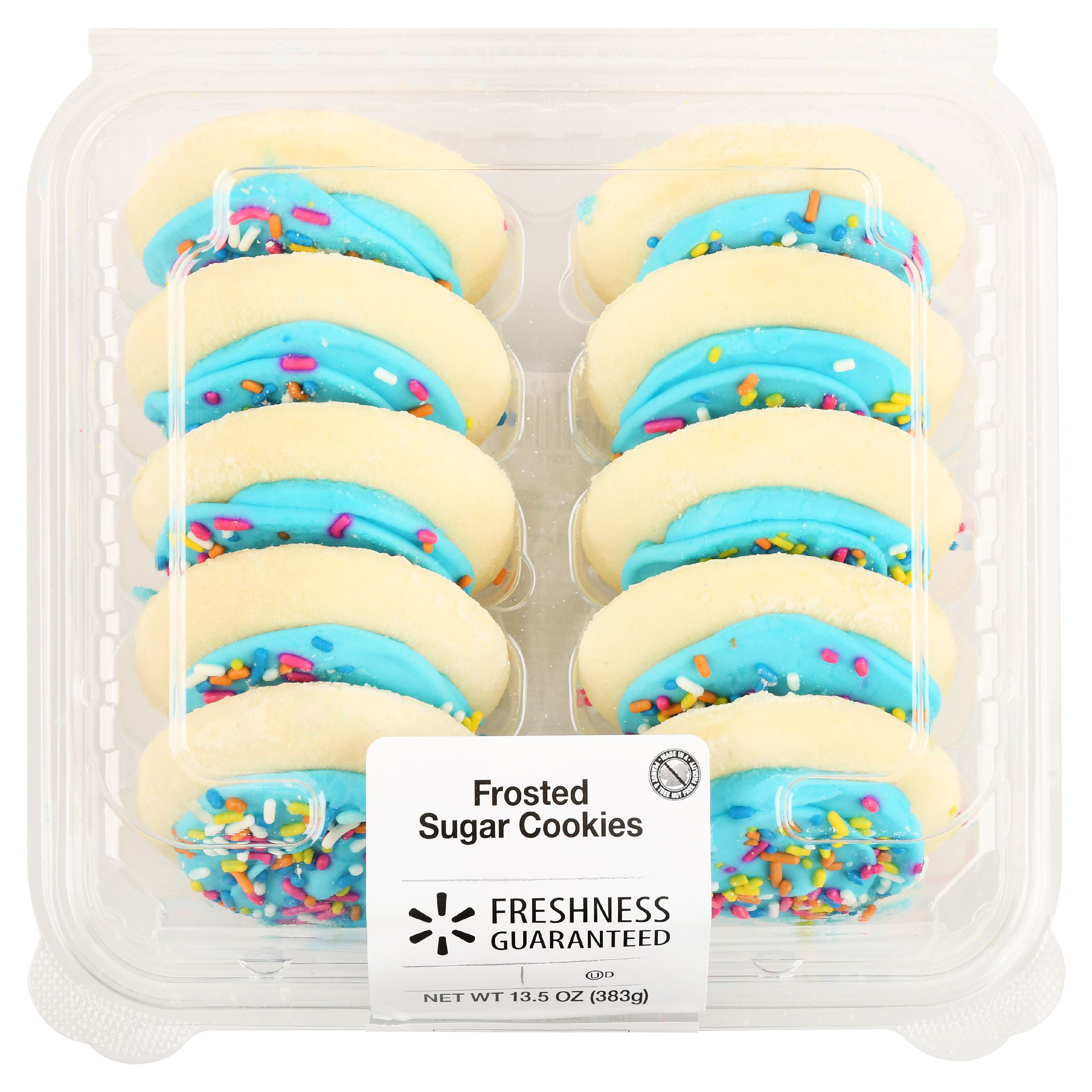 Freshness Guaranteed Frosted Sugar Cookies 13 5 oz 10 Count Walmart