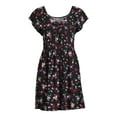 thumbnail image 4 of No Boundaries Juniors' Smocked Waist Dress, 4 of 5