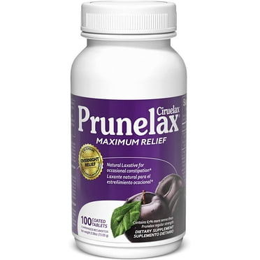 Prunelax Ciruelax Maximum Relief Natural Laxative for Occasional Constipation, 100 Tablets
