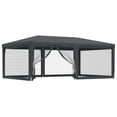 thumbnail image 2 of Carevas Party Tent with 6 Mesh Sidewalls Anthracite 19.7'x13.1' HDPE, 2 of 7