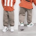 thumbnail image 2 of Douhoow Kids Baby Pants Wrinkled Cotton Trousers Vintage Bloomers Solid Color Pants, 2 of 6