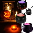 thumbnail image 2 of Machine à Fumée d'Halloween, Générateur de Brouillard, Machine à Fumée en Forme de Chaudron à Changement de Couleur, Brumisateur EU/US/UK, Décoration de Fête des Fêtes, Accessoire, 2 of 5