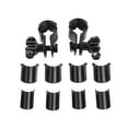 thumbnail image 2 of NS 1 Pair 1" 1.25" Iron Rubber Crash Bars Footpeg Guard Mounting Foot Peg Clamps Black For all motorcycles with 1" (25mm) or 1.25" (32mm) Highway Bar / Crash Guard Ba, 2 of 10
