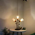 thumbnail image 3 of Bieye L10788 Lily Flower Tiffany Blown Glass Table Lamp with 2 USB Ports, 15Wx 18.5H inches, 3 of 5