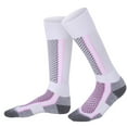 thumbnail image 1 of Calcetines Esquí Gruesos Y Cálidos para Invierno Medias Exteriores (mujeres) Color Rosa Blanco 2 Uds., 1 of 9