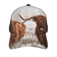 thumbnail image 2 of Picia Yak Pattern Trucker Hat,Baseball Cap,Sun Protection Cap,Stylish Headwear,Leisure Cap,Outdoor Sports Cap, 2 of 7