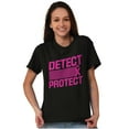 thumbnail image 3 of Breast Cancer Detect & Protect Women's Graphic T Shirt Tees Brisco Brands X, 3 of 5
