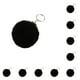 thumbnail image 2 of Monstrate Llavero Colgante Cómodo Llaveros Multifuncional Adorable Práctico Multi-colores Llaveros Mujeres Negro 10cm Negro 10cm 10piezas Monstrate CBP347287, 2 of 3