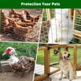 thumbnail image 4 of Hardware Cloth – 19 Gauge 1/2" Mesh 48"x100' – Galvanized Steel Vinyl Coated – Rustproof Garden Fencing – Chicken, Rabbit, Snake, Tree Guard & DIY – Silver, 4 of 6