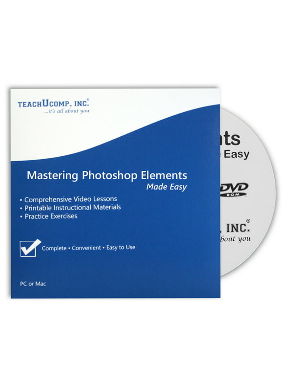 Learn Photoshop Elements 13 DVD-ROM Training Video Tutorial Course: a Software Reference How-To Guide for Windows by TeachUcomp, Inc.