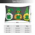 thumbnail image 2 of Kdxio Cotton Pillow Cases 16"x24" Pillowcases,Soft and Breathable Bedroom Pillow Cases-Spring St Patrick’S Day Irish Gnomes-No Pillow Core, 2 of 5