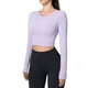 thumbnail image 3 of Ropa de yoga de otoño de manga larga para mujer, ropa corta ajustada de una pieza con almohadilla para el pecho, ropa deportiva para correr, entrenamiento y fitness, 3 of 3