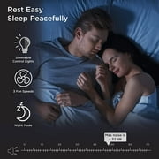Medify Air Black MA-14 Air Purifier with HEPA Filters I Smoke Dust Odors Pet Dander I 3 in 1 with Pre-filter HEPA H13 & Activated Carbon I Removal of 0.1 to 0.3 microns I 428 Sq ft Coverage I 1-Pack