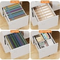 thumbnail image 5 of 2 Drawer Mobile File Cabinet with Lock, Heavy Duty Steel Under Desk Filing Cabinet for Home Office, Anti-Tip Design with 5 Casters, Assembly Required, 5 of 8
