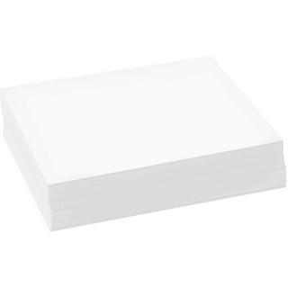 A5 Premium White Cardstock | For Copy, Printing, Writing | 5.83 x 8.27  inches (148 x 210 mm - Half of A4) | Full ream of 100 Sheets | 80lb
