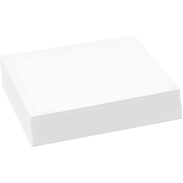 500 Sheets of Bright White 8.5" x 5.5" Half letter Size, Regular 24lb