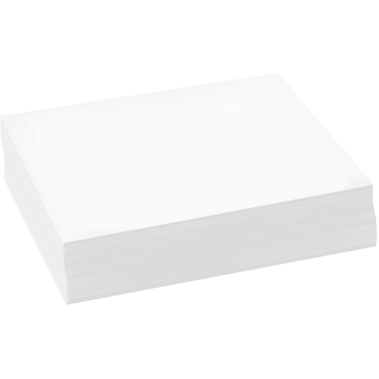 500 Sheets of Bright White 8.5 x 5.5 Half letter Size, Regular 24lb.Paper  