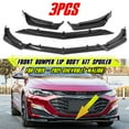 thumbnail image 1 of For 2019 - 2021 Chevrolet Malibu Carbon Fiber/Glssy Black Look Front Bumper Lip Body Kit Spoiler, 1 of 15