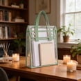 thumbnail image 6 of Kyusrd Transparent PVC Tote Bag Large Capacity School Handbag Double-Layer Suitable for Students To Carry Books, 6 of 9
