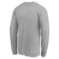 thumbnail image 3 of Men's Heather Gray New York Mets Official Team Logo Long Sleeve T-Shirt, 3 of 3