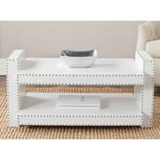 Safavieh Garson Bicast Leather Accent Table, Multiple Colors