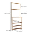 thumbnail image 2 of TOOL1SHOoo 5 Tiers Bamboo Shoe Storage Rack Entryway Shoe Shelf Organizer Bedroom Closet, 2 of 9