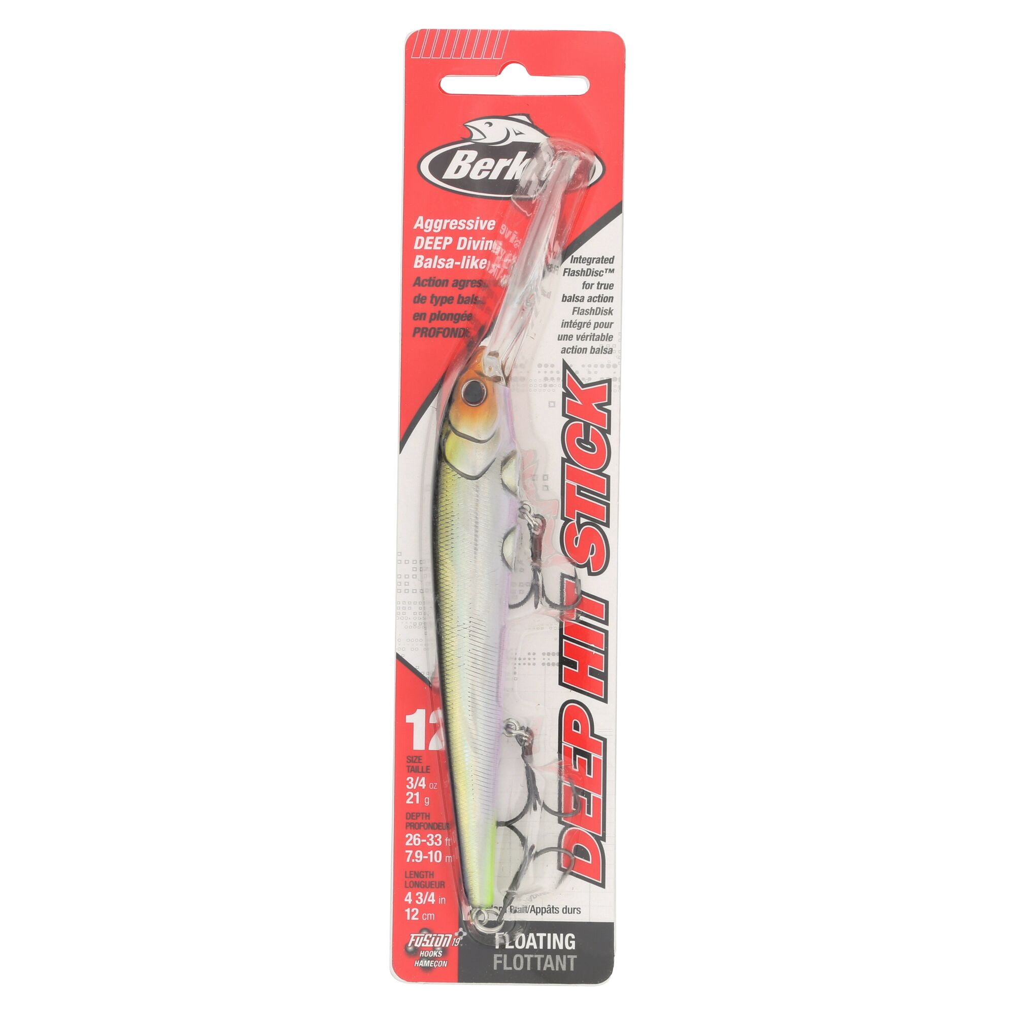 Berkley Deep Hit Stick, 4.75 in, Crankbaits, Golden Alewife (1 Count)