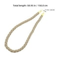 thumbnail image 2 of BESTYASH Stanchions Crowd Control Rope With Hooks Made Of Jute 1Set, 2 of 8