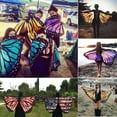 thumbnail image 1 of Colorful Soft Fabric Butterfly Wings Fairy Ladies Nymph Pixie Costume Accessory, 1 of 5