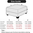 thumbnail image 3 of Ottoman Cover Square 40×40 38×38 36×36 50×50 48×48 Stretch Storage Stool Slipcover Rectangle L/XL Boho Style Hassock Protector Printed Foot Rest Covers Elastic Bottom(N,Rectangle M), 3 of 8