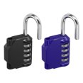 thumbnail image 4 of Unique Bargains 3' Long 4 Digit Combination Padlock, Waterproof Zinc Alloy Resettable Combination Lock, Black Blue, 4 of 5