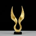 thumbnail image 4 of Estatua de águila/ángel, adorno, estatuilla, escultura de resina, obra de arte Feng Shui, artesanía para El 105x3x15cm los 7x3x15cm, 4 of 5
