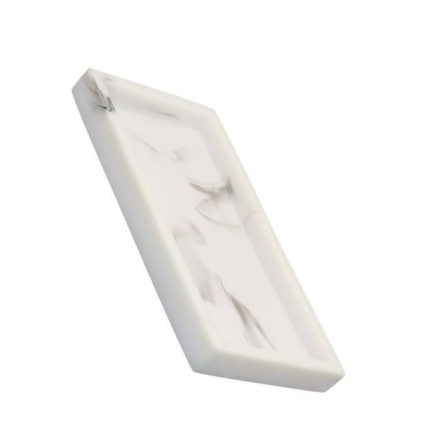 Xingzhi Plateau de Rangement Présentoir Assiette Décorative Parfum Bijoux pour Salle de Bain Maison