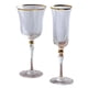 thumbnail image 1 of Copa de Vino Estilo Cáliz Phnom Penh de Estilo Europeo, Copa Vintage para Vino Tinto con Borde Dorado, Copa para Champán y Whisky, Artículos para Bar., 1 of 5