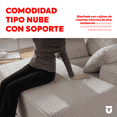 thumbnail image 4 of UTILIA Sillón para Interior, Asiento Profundo Tapizado en Tela de Pana Suave, Diseño Acolchado Envolvente, Espuma de Alta Densidad y Base Antideslizante de Gran Firmeza, Uso Diario, Beige, 4 of 8