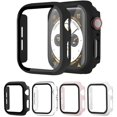 thumbnail image 1 of LAICAIW 4-Pack Case with Tempered Glass Screen Protector Compatible with Apple Watch Series 3/2/1, Full Coverage HD Ultra-Thin Cover for iWatch 38mm, 1 of 6